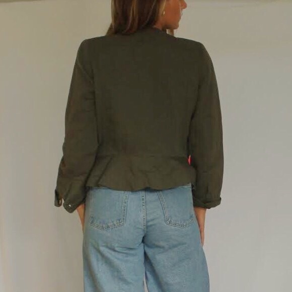 Green Claudie Pierlot Utility Jacket - Picture 2 of 4